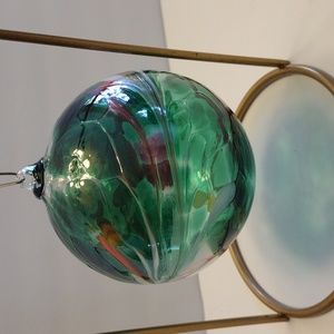 Polish Artisan Christmas Ornament - Mouth blown and hand decorated Glass